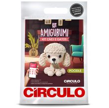 Kit Amigurumi Cães e Gatos Círculo - Poodle