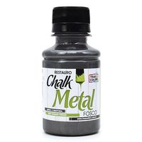 Tinta Chalk Metal Fosco True Colors 100ml 4997 preto onix