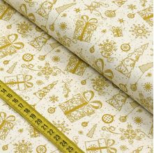 Tecido Estampado para Patchwork - Natal : Presentes Natalinos Off 2649 (0,50x1,50)