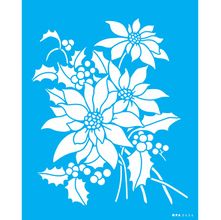 Stencil Opa 20 x 25 cm - Flor Bico de Papagaio II - 3454