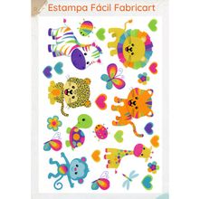 Estampa Fácil Fabricart - Bichinhos Coloridos