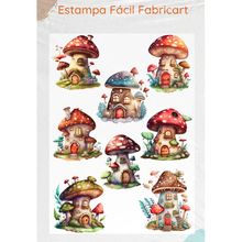 Estampa Fácil Fabricart - Cogumelos