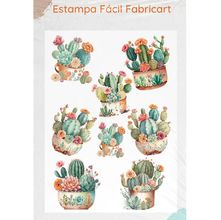 Estampa Fácil Fabricart - Cactus