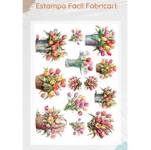 Estampa Fácil Fabricart - Tulipa