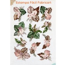 Estampa Fácil Fabricart - Flores Bohemian