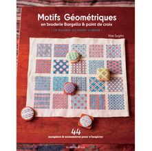 Livro Motifs Géometriques en Broderie Bargello et Point de Croix (Padrões Geométricos em Bordado Bargello e Ponto Cruz)