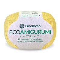 Linha EcoAmigurumi Euroroma 160g 400 amarelo bebê