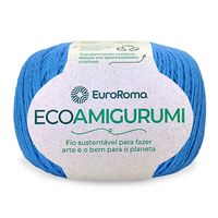 Linha EcoAmigurumi Euroroma - 254 Metros 901 azul piscina