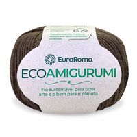 Linha EcoAmigurumi Euroroma - 254 Metros 1100 marrom