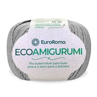 Linha EcoAmigurumi Euroroma - 254 Metros 270 cinza