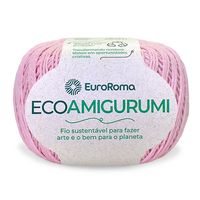 Linha EcoAmigurumi Euroroma 160g 510 rosa bebê