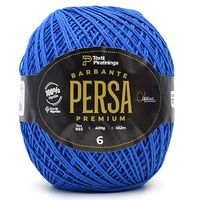 Barbante Persa Premium nº 6 400g - Têxtil Piratininga 02 azul royal