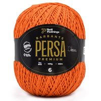 Barbante Persa Premium nº 6 400g - Têxtil Piratininga 35 laranja