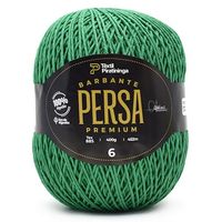 Barbante Persa Premium nº 6 400g - Têxtil Piratininga 14 verde bandeira