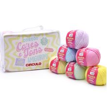 Kit Amigurumi Cores e Tons Candy Color - 6 unidades