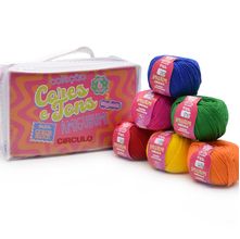 Kit Amigurumi Cores e Tons Color Block - 6 unidades