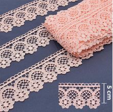 Guipir Flor 5,00 cm Rosa Antigo - Ref. 432776 13,7 Metros - Círculo