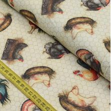 Tecido Estampado para Patchwork Bia Moreira - Galinheiro - 06 (0,50x1,40)