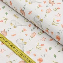 Tecido Fralda Estampada - Animais (0,50x0,75)