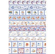 Tecido Estampado para Patchwork - Maison Chic : Barrados Bule (0,50x1,40)