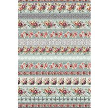 Tecido Estampado Para Patchwork - Maison Chic : Barrados Rosas (0,50x1,40)