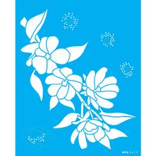 Stencil Opa 20 x 25 cm - Flores Ora-Pro-Nobis - 3473