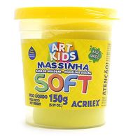 Massinha de Modelar Soft Acrilex - Pote 150 Gramas 102 amarelo limão