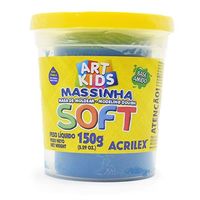 Massinha de Modelar Soft Acrilex - Pote 150 Gramas 109 - azul