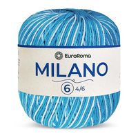 Barbante EuroRoma Milano 400g 0901 azul piscina