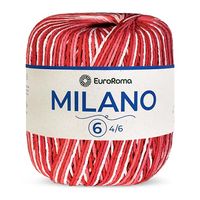 Barbante EuroRoma Milano 400g 1000 vermelho
