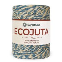 Barbante Ecojuta EuroRoma 400g 902 azul petróleo