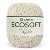 Barbante Ecosoft EuroRoma nº06 422g 100 cru