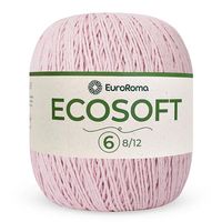 Barbante Ecosoft EuroRoma nº06 422g 510 rosa bebê