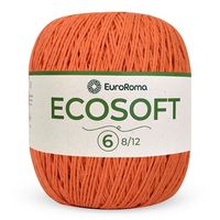 Barbante Ecosoft EuroRoma nº06 422g 750 laranja
