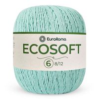 Barbante Ecosoft EuroRoma nº06 422g 800 verde água claro