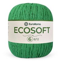 Barbante Ecosoft EuroRoma nº06 422g 803 verde bandeira