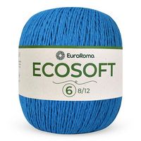 Barbante Ecosoft EuroRoma nº06 422g 901 azul piscina