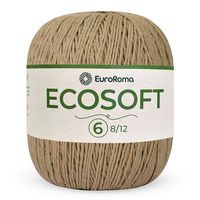 Barbante Ecosoft EuroRoma nº06 422g 1110 bege