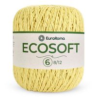 Barbante Ecosoft EuroRoma nº06 422g 400 amarelo bebê