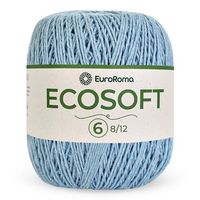 Barbante Ecosoft EuroRoma nº06 422g 900 azul bebê