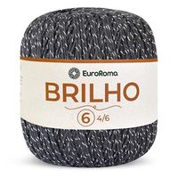 Barbante EuroRoma Brilho Prata 400g 350 chumbo