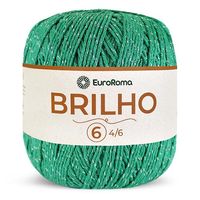 Barbante EuroRoma Brilho Prata 400g 803 verde bandeira