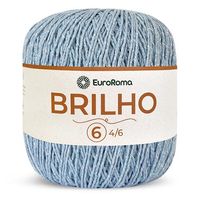 Barbante EuroRoma Brilho Prata 400g 900 azul bebê