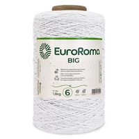 Barbante EuroRoma Colorido Big Cone Nº06 1,8Kg Branco