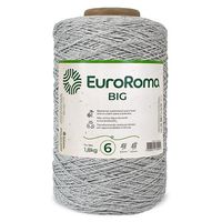 Barbante EuroRoma Colorido Big Cone Nº06 1,8Kg Cinza