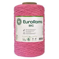 Barbante EuroRoma Colorido Big Cone Nº06 1,8Kg Rosa