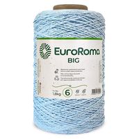 Barbante EuroRoma Colorido Big Cone Nº06 1,8Kg Azul bebê