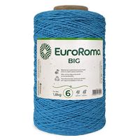 Barbante EuroRoma Colorido Big Cone Nº06 1,8Kg Azul piscina