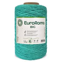 Barbante EuroRoma Colorido Big Cone Nº06 1,8Kg Verde água escuro