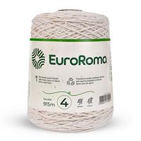 Barbante EuroRoma Cru 600g 4/4 - 4 fios - 915m